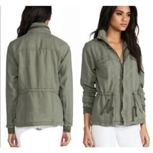 RARE MICHAEL STARS 100% LINEN‎ JACKET COLES HAITI ARTISAN SNAKE BEADING LARGE